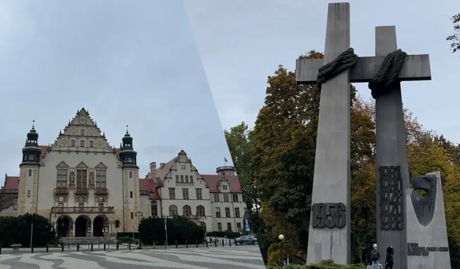 Monument a las víctimas de  1956 y Aula Uniwersytecka